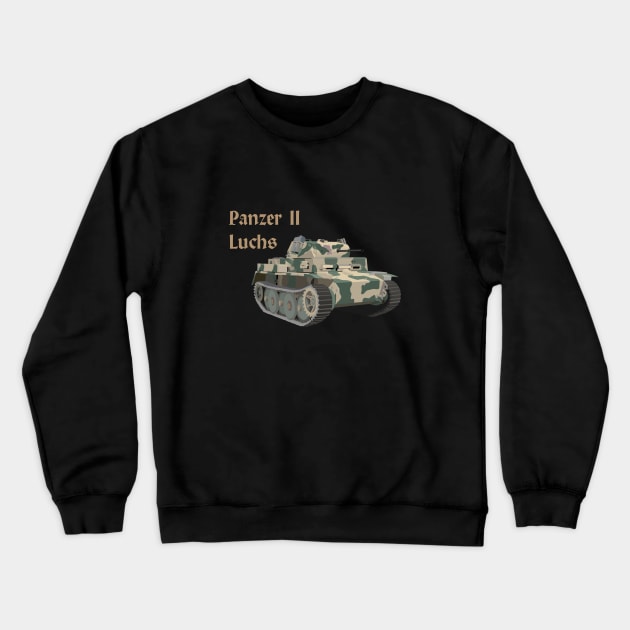 Panzer II Luchs German WW2 Battle Tank Crewneck Sweatshirt by NorseTech